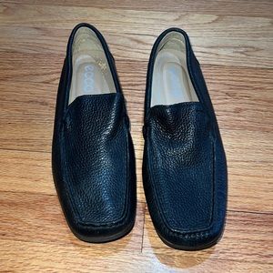 ECCO Loafers Men’s black Leather Slip-on Moccasins 590 Men’s Size 7.5 US 41 EU